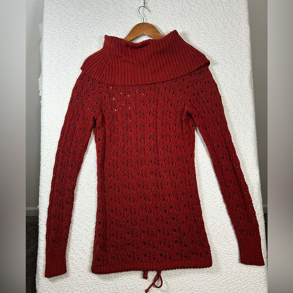 Ruff Hewn Deep Red Knit Sweater | Size: M